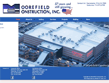 Tablet Screenshot of moorefieldconstruction.com